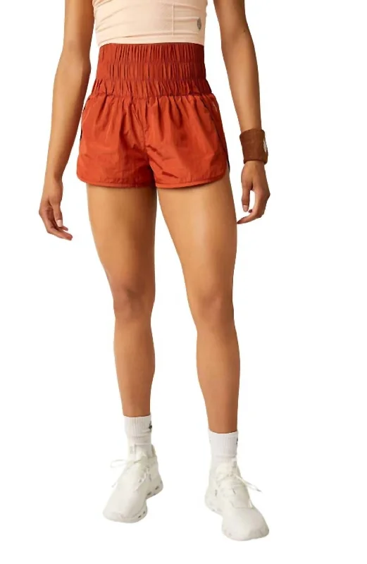 women's mid-rise shortsWay Home Shorts In Red Earth