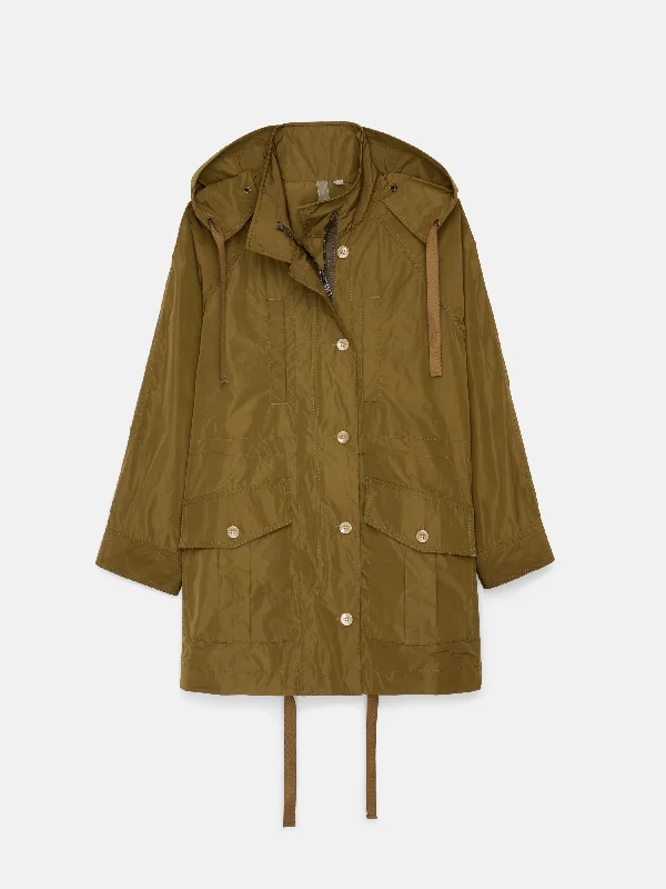 women's coats for those who value both style and comfortHoliday Things Claes Anorak in Taffeta