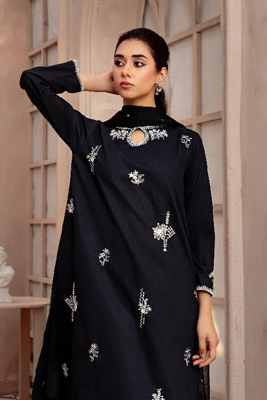 3PC - Dotted Arabic Lawn Suit