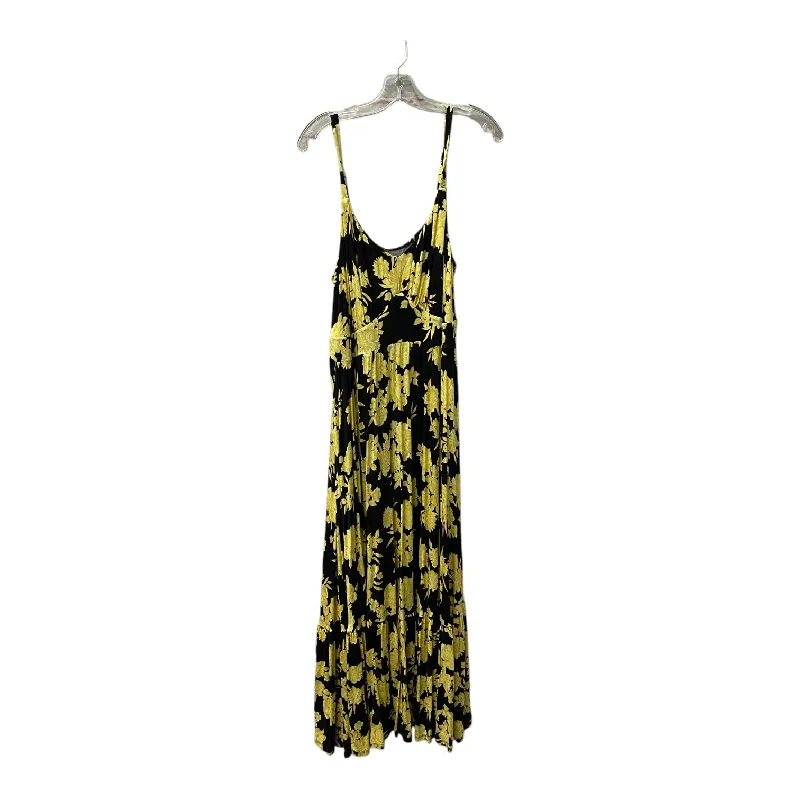 women's tall dressesDress Casual Maxi By Torrid In Black & Yellow, Size:1X