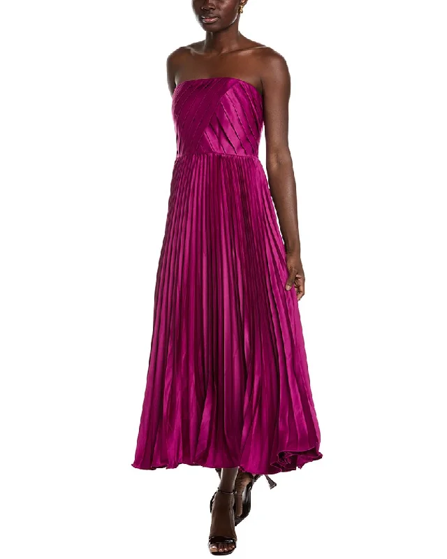 women's wrinkle-resistant dressesAMUR Conan Strapless Midi Maxi Dress