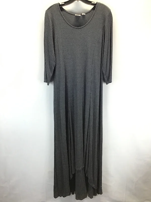 women's cocktail dressesDress Casual Maxi By Chicos In Grey, Size: 2 (LARGE)