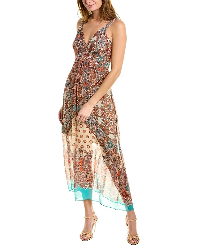 women's easy-to-wear dressesElie Tahari Silk Maxi Dress