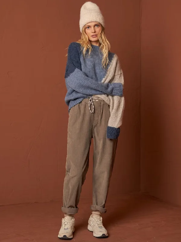 women's clubbing pantsIndi & Cold Cord Trousers in Cement