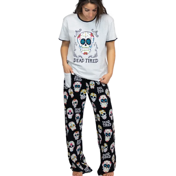 women's button-fly pantsLazy One Women's Dead Tired PJ Set