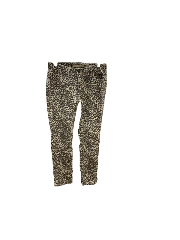 women's floral pantsVanilla Jeans Animal Print Skinny  4