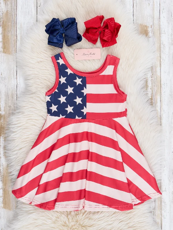 women's trendy dressesAmerican Flag Dress