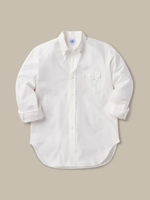 women's club dressesJ.PRESS x BUCK MASON OXFORD BUTTON DOWN SHIRT - WHITE