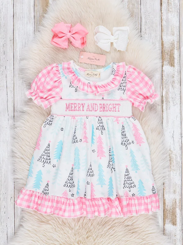 women's handmade dressesMerry & Bright Smocked Ruffle Dress