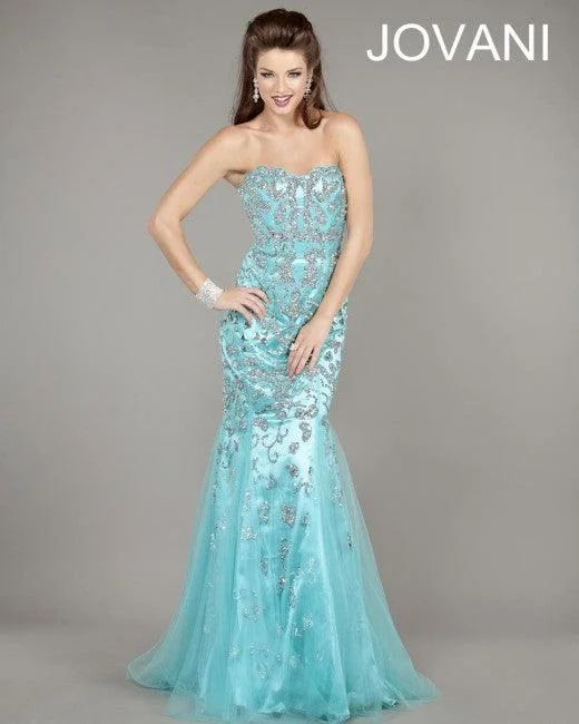 women's luxury dressesJovani 3008 Prom Long Strapless Mermaid Formal Gown