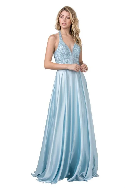 women's retro dressesProm Long Formal Halter Dress Sale