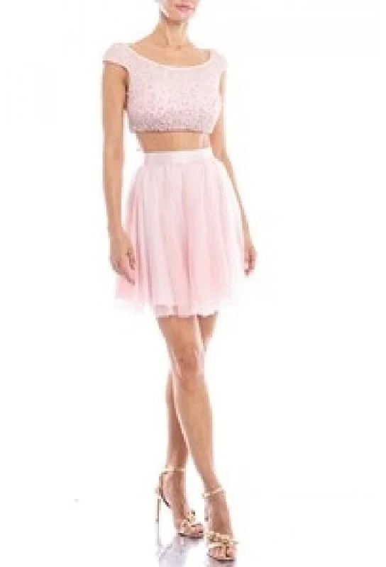 women's everyday dressesTerani Couture 1521H0100A Prom Two Piece Short Dress