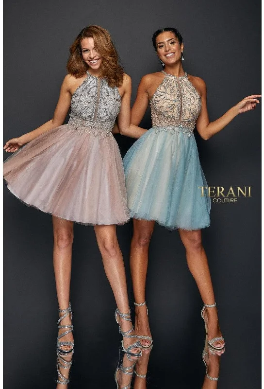 women's boho dressesTerani Couture 1821H7929 Prom Shortlter Dress