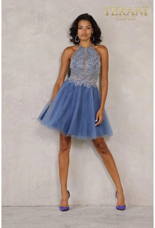 women's casual dressesTerani Couture 2021H3454G Short Cocktail Prom Dress