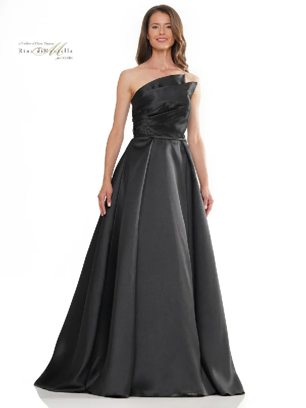 women's breathable dressesRina di Montella RD2981 Long A Line Formal Gown