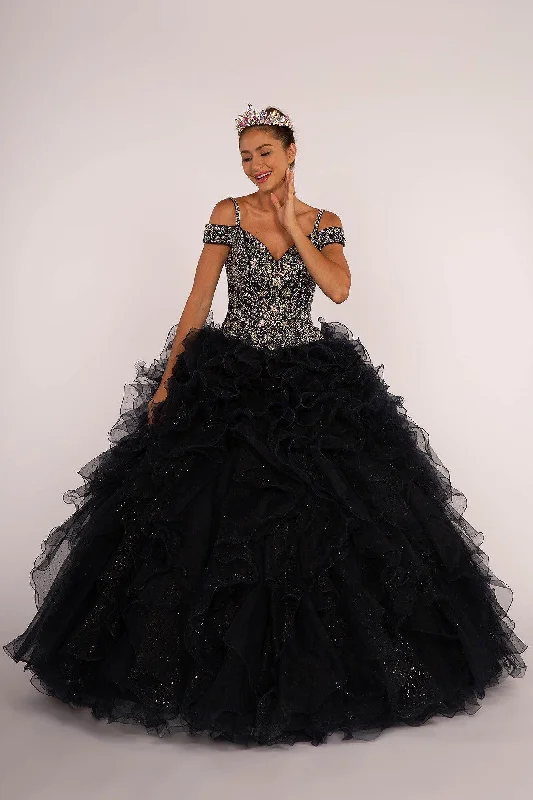 women's formal dressesOff The Shoulder Quinceanera Long Ball Gown