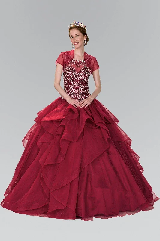 women's statement dressesQuinceanera Sweethearted Ball Gown with Bolero