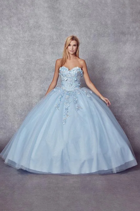 women's lightweight dressesLong Ball Gown Strapless Quinceanera Cape Dress