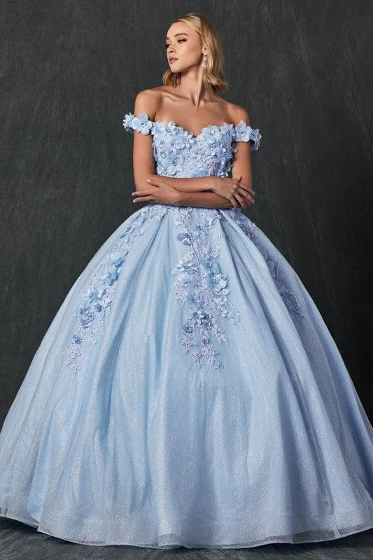 women's fashionable dressesLong Ball Gown Sweet 16 Glitter Quinceanera Dress Sale