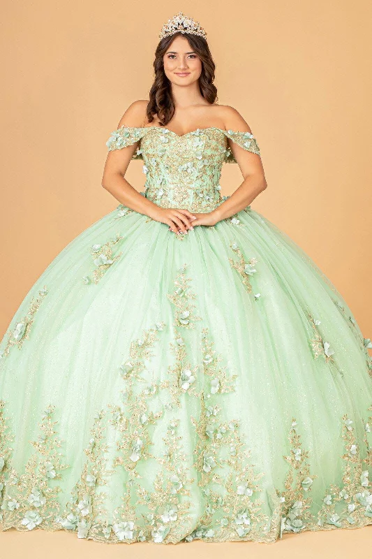 women's mother of the bride dressesLong Off Shoulder Ball Gown Quinceanera Dress