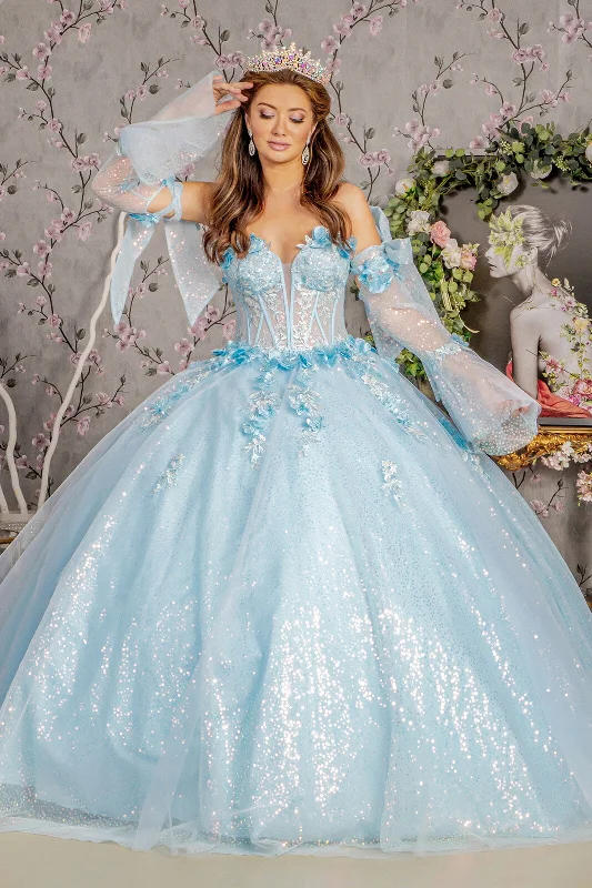 women's stretchy dressesLong Quinceanera Ball Gown