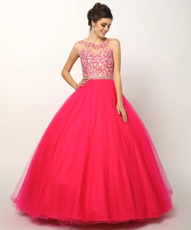 women's minimalist dressesLong Quinceanera Dress Sweet 16 Floral Ball Gown