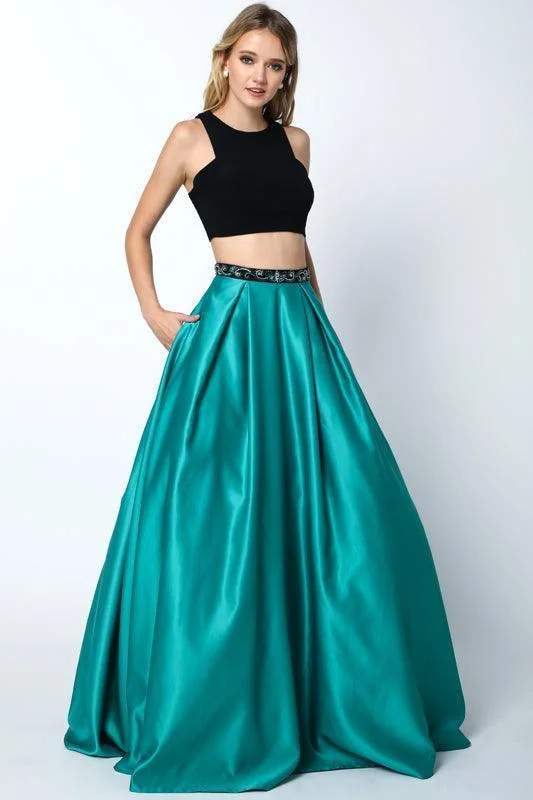 women's unique dressesLong Ball Gown Two Piece Dress Sale