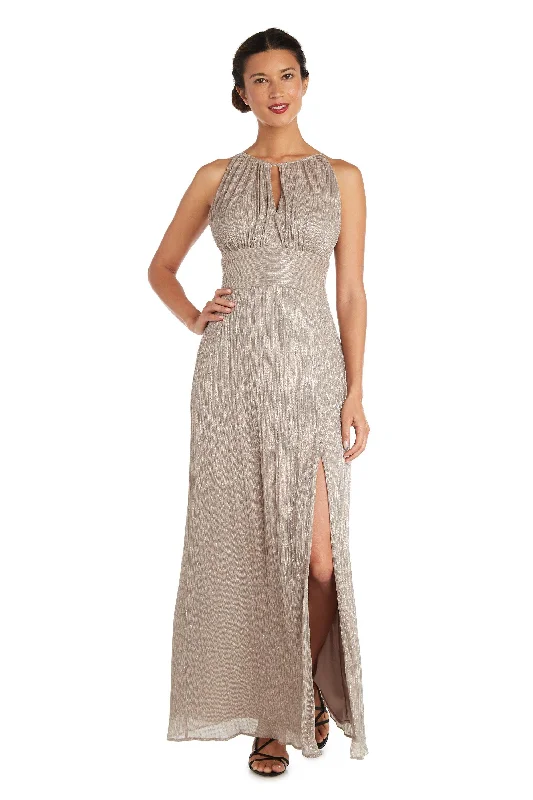 women's trendy dressesR&M Richards 9283P Long Formal Petite Metallic Gown Sale