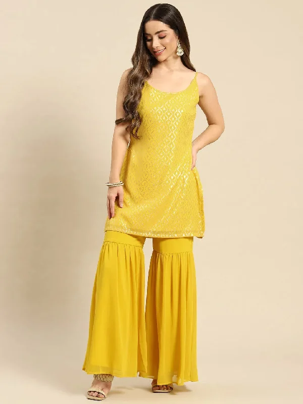 women's jumpsuits with off-the-shoulder sleevesWomen Solid Standard Yellow Jumpsuits & Sets