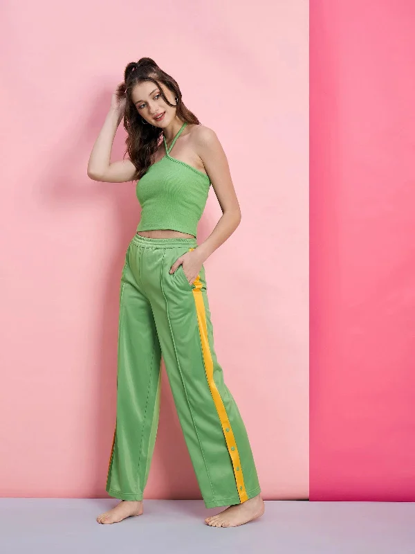 women's jumpsuits with bow tiesWomen Solid Standard Green Jumpsuits & Sets